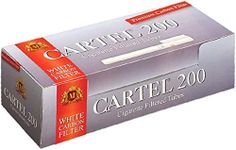 200-4000 x CARTEL PREMIUM WHITE CARBON Filter Empty TUBES 20mm Long Tips Rolling Paper RIZLA Smoking Stylish Elegant Cigarette Filtered Tobacco UK FREE P&P (200 x CARTEL WHITE CARBON PREMIUM TUBES)