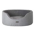 FEANDREA Dog Bed, Pet Bed, Reversible Cushion, 73 x 60 x 27 cm, Grey PGW31GG