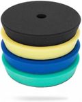 Maxshine 6” Universal High Pro Foam Pad Set – Compatible with DA & Rotary Polishers – Professional Detailing Pad for Heavy Cutting, Cutting, Polishing, & Finishing – Hook & Loop Backing