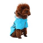 Wizland Dog Raincoat Dog Rain Jacket with Hood Lightweight Waterproof Jacket X-Small to XX-Large Dogs and Puppies(Blue,M)