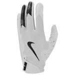 Nike Vapor Jet 8.0 Football Gloves (White/White/White/Black, X-Large)