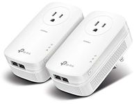 TP-Link AV2000 Powerline Adapter (TL-PA9020P KIT) - 2 Gigabit Ports, Ethernet Over Power, Plug&Play, Power Saving, 2x2 MIMO, Noise Filtering, Extra Power Socket for other Devices, Ideal for Gaming