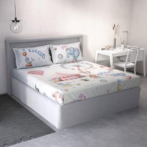 DDECOR Live beautiful Cotton Queen Bed Sheet Set with 2 Pillow Covers (254 CM X 274 CM, Red) Digital Print Conversational 145TC GSM