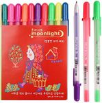 Sakura Pgb10c53 10-piece Gelly Roll Assorted Colors Blister Card Moonlight 10 Bold Point Gel Ink Pen Set