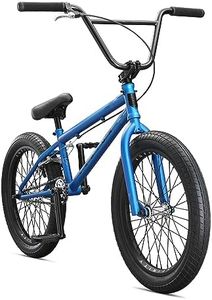 Mongoose Legion L100 Freestyle BMX Bike for Advanced-Level Riders, Adult Men Women, 4130 Chromoly Frame, Double Walled Rims, and 20-Inch Wheels, Blue