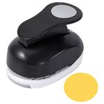 Katfort 2 Inch Circle Punch, Craft Hole Punch Shapes, Circle Punches for Paper Crafts, Cardstock, Brand Label, Gift Wrapping, Greeting Cards and Scrapbooks, Black