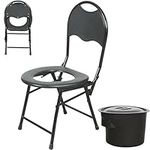 Portable Camping Toilet Chair with 
