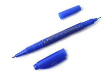 Zebra Mackee Care Double-Sided Marker Pen - Extra Fine Point - Blue by Zebra Mix