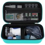 Elonbo Carrying Case for Portable Handheld Inhaler Nebulizer Machine for Adults and Kids, Asthma Inhaler Travel Case, Handheld Mesh Atomizer Machine Holder, Inhaler Spacer Bag, Green. (CASE ONLY)