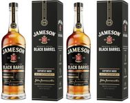Jameson Black Barrel Blended Irish Whiskey with Giftbox | 40% ABV | 70CL | Triple Distilled Irish Whiskey | Single Malt and Small Batch Grain Blended Whiskey | Notes of Spices and Vanilla (Pack of 2)