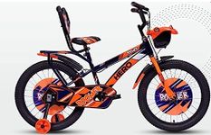 Hero Boomer Kids Cycle in 14" Wheel Size with Fat TYRE for Age Group 3-6 Years (Orange)