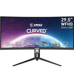 MSI Optix MAG301CR2 29.5 Inch WFHD Curved Gaming Monitor - 1500R 2560 x 1080 VA Panel, 200 Hz / 1ms, 103% sRGB Colour Gamut, FreeSync Premium - DP 1.2a, HDMI 2.0b CEC