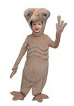 E.T. Kids The Extra-Terrestrial Plush Costume Unisex, Cute Alien Halloween Outfit for Toddler Boys and Girls X-Small Brown