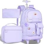 CCJPX Rolling Backpack for Girls Wo