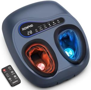 RENPHO Solheel Thermacool 2-in-1 Foot Massager with Heat & Cold, Deep Kneading and Compression, Adjustable 3 Kneading & 5 Compression Settings, Gifts for Men Women, Remote, Up to US Size 13
