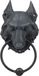 8.5 Inch Evil Wolf Gargoyle Resin Door Knocker Statue Figurine