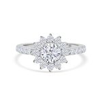 Ornate Jewels 925 Silver AAA Grade American Diamonds Engagement Ring for Women and Girls | With Certificate of Authenticity & 925 Stamp | Life-time Warranty*