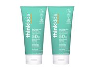 Thinksport Kids SPF 50 plus Mineral Sunscreen. Safe, Natural Sunblock for Children, Water Resistant Sun Cream Broad Spectrum Sun Protection, Vegan, Reef Friendly Sun Lotion, 6oz, Pack of 2