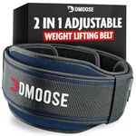 DMoose Weightlifting Belt for Men & Women - 2 in 1 Adjustable 4" 6" Width - gym belt for men with Auto-Locking Buckle - Optimal Back Support squat belt for Weightlifting, Powerlifting, Squats