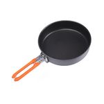 Fire-Maple Nonstick Camping Frying Pan | Durable Lightweight Camp Cookware for Cooking Egg Steak | Omelette Pan Griddle Tableware with Folding Handle | Portable Backpacking Skillet 0.9 Litre