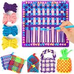 Weaving Loom for Kids - Arts and Crafts for Girls Ages 6-8-12 Potholder Loops Toys for Girls and Adults - Knitting Loom Set Pot Holder Weaving Kits and Birthday Gifts for 7 9 10 11 Years Old and UP