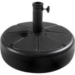 Yaheetech Parasol Base Holder, Sand or Water Filling Weight Base for Patio Garden Table Umbrella, 38mm/48mm Parasol Hole - Black