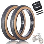 26 x 4.0 Inch 2 Pcs E-Bike Fat Tires with Inner Tubes and Tire Levers Set,Puncture Proof Replacement Tire Compatible with Mountain Beach Snow or 3-Wheel Bikes