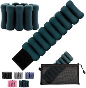 TINY SPARK Adjustable Wrist & Ankle Weights Set-1LB Pairs| Wearable Wrist Weights Bracelets for Women & Men Home & Gym Workouts | 1LB*2Pcs In 1 Carry Bag (Green)