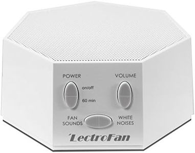 LectroFan Premium White Noise Machine with 20 Unique Non-Looping Fan and White Noise Sounds and Sleep Timer (240V), White