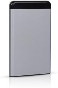 External Hard Drive 465GB Ultra Slim 2.5 Inch USB Full Metal External Portable Hard Drive HDD Storage Portable Cache Compatible with Mac, PC, Laptop - Silver