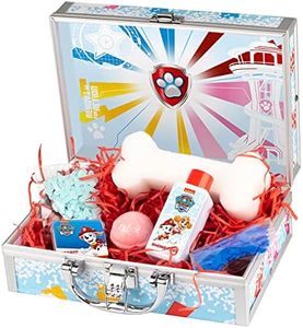 PAW Patrol - set per la toelettatura e il bagno, gioco e beauty case per bambini, 6 pezzi con gel doccia, spugna e additivi per il bagno, ottimo set regalo per bambini e fan.