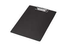 Q-Connect PVC Single Clipboard Foolscap Black KF01296