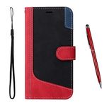 TOUCASA Compatible with LG Stylo 6 Case, Magnetic PU Premium Leather Wallet Phone Case with [Viewing Stand] Flip Folio Cover [Shockproof TPU][Card Holder] for LG Stylo 6 (Red)