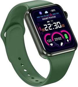 Smart Watch for Women Men Kids Compatible iOS Android iPhone, 2.09'' Smartwatch Activity Fitness Tracker Watch with Answer/Make Calls/SMS/Heart Rate/Sleep Monitor/Pedometer & 2 Bands (Green)