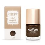 MoYou-London Premium Stamping Nail Polish, 9ml - Gold Espresso