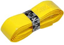 Karakal PU Supergrip Racquet Grip - Tennis/Badminton/Squash (Yellow, 2 x Grips)