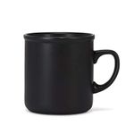 Abbott Collection Classic Matte Mug, Stoneware - Black, 3.5" H (12oz)