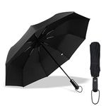 Gifmore Windproof Travel Umbrella, Compact Folding Umbrellas, Classic Auto Open Close Lightweight Umbrella - Men and Women