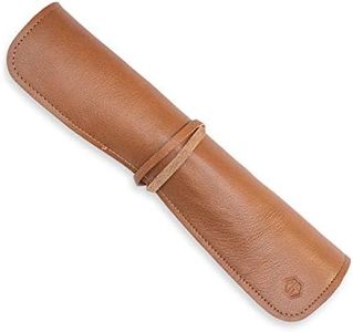 Angus Stoke Knife Bag Chef's Knife - Premium Leather Chef's Knife Roll Large - Knife Bag Chefs - Cooking Bag Noah (Brown), Brown, Knife Pocket