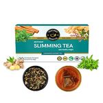 TEACURRY Slimming Tea For Weight Management (30 Tea Bags, 1 Month Pack) - Manage Over All Weight | Get Slimmer And Toned Body Shape | For Men And Women, Ginger, 60 Gram