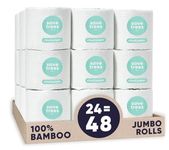 Cloud Paper Bamboo Toilet Paper - 24 Rolls of Environmentally-Friendly Toilet Paper, 3-ply, 350 Sheets per roll - Soft and Strong, FSC-Certified, Elementally Chlorine-Free, Plastic-Free, Vegan