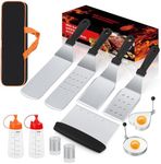 Griddle Accessories Kit, Exclusive Griddle Tools Spatulas Set for Blackstone and Camp Chef-13PCS Flat Top Grill Accessories-Stainless Steel Grill Spatula Kit for Outdoor BBQ Teppanyaki Camping&Cooking