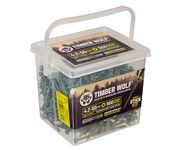 Timber Wolf Stick-Fit Decking Screws - 4.2 x 50mm, Organic Green Coating