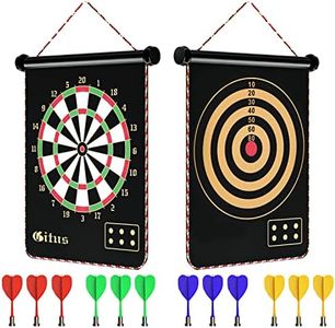 Gitus Magnetic Dart Board Indoor Outdoor Games for Kids with 12 Darts, Gifts for Teenage Boys Teen Boys Gifts Ideas Toys Gifts for 8 9 10 11 12 13 Year Old Boys Game Room Decor