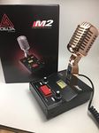 Gold Delta M2 Amplified Dynamic Power Base Microphone 4 pin Cobra CB HAM MIC