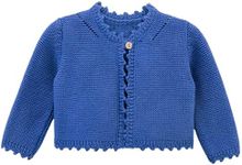 Lilax Baby Girls' Long Sleeve Shrug, Knit Girls Cardigan, Childrens Bolero Royal Blue