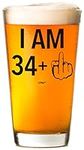 35th Birthday Gifts Beer Glass Men 