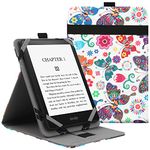 VOVIPO Universal Case for 6",6.8" kindle Paperwhite eReaders,Folio Stand Cover with Handstrap Compatible with Kindle/Kobo/Tolino/Pocketook/Sony 6-6.8inch ebook reader-Butterfly