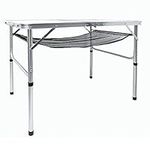 Coopers of Stortford Adjustable Two-Height Folding Outdoor Camping Table H38/70 x W60 x L90cm