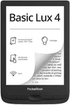 PocketBook Basic Lux 4 E-Book Reader | 6ʺ Glare-Free & Eye-Friendly E-Ink Technology | Compact & Lightweight E-Reader | Frontlight | Touchscreen | Wi-Fi | Dictionaries | Micro-SD Slot